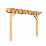 Creekvine Designs Monterrey Western Red Cedar Outdoor Pergola 3×14 Ft