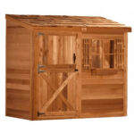 Cedarshed Bayside 8′ x 4′ Western Red Cedar Lean-To Storage Shed