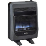 Bluegrass Living 20,000 BTU Natural Gas Ventless Blue Flame Space Heater with Blower and Base Feet B20TNB-BB