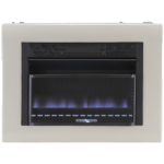 Cedar Ridge 20,000 BTU Dual Fuel Ventless Blue Flame Gas Space Heater with Blower CH20TBU-R, Factory Reconditioned