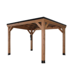 Backyard Discovery Arcadia 12′ x 9.5′ Cedar Gazebo with PowerPort